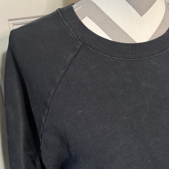 Distressed Black Crop Sweatshirt by JoyLab Size Small - Picture 2 of 9
